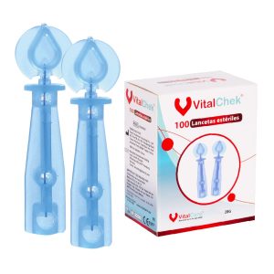 Lancetas Estériles VitalChek 100 Piezas