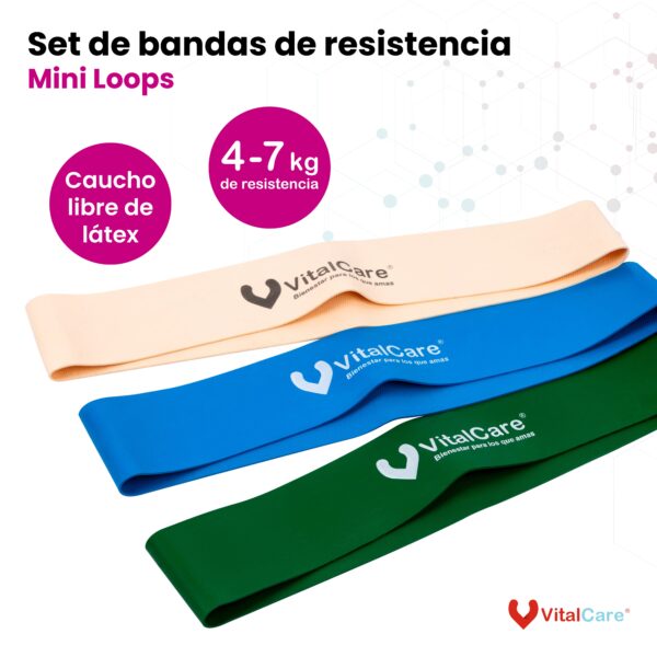 3 Mini Bandas de Resistencia | Mini Loops - Imagen 2