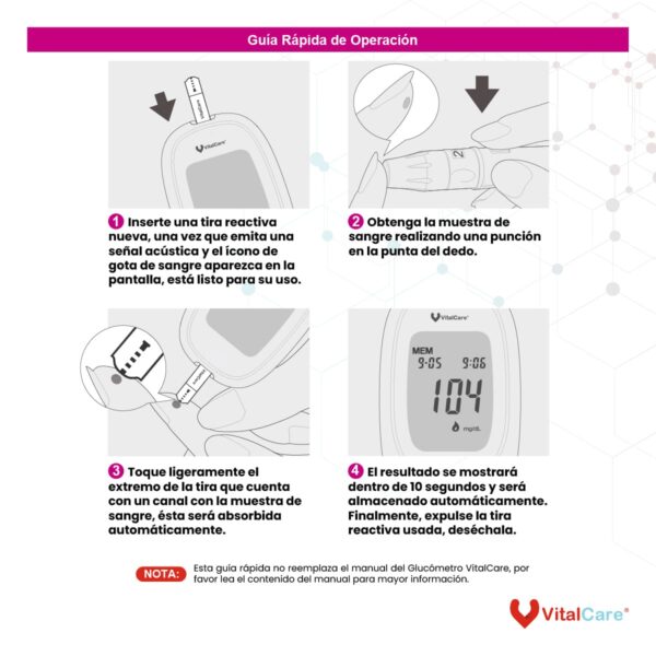 50 Tiras Reactivas Para Medidor de Glucosa 310 - Imagen 8