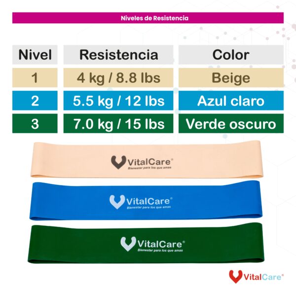 3 Mini Bandas de Resistencia | Mini Loops - Imagen 3