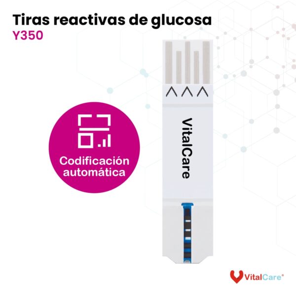 50 Tiras Reactivas Para Medidor de Glucosa 310 - Imagen 2