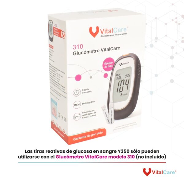 50 Tiras Reactivas Para Medidor de Glucosa 310 - Imagen 6