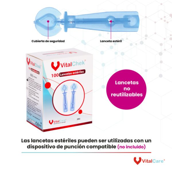 Puncionador de lancetas estériles con 5 niveles - Imagen 6