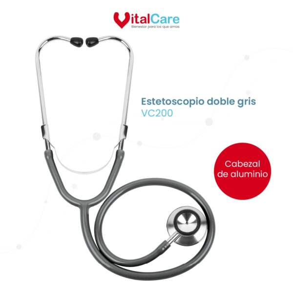 Estetoscopio Doble | Color Gris - Imagen 2