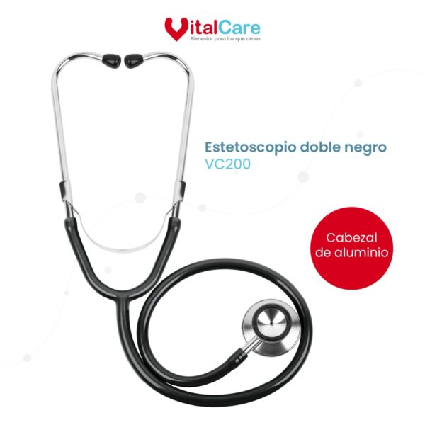 Estetoscopio Doble | Color Negro - Imagen 2