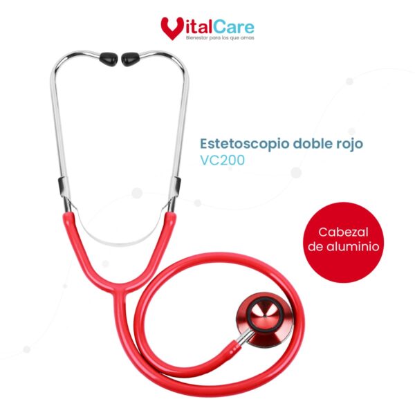 Estetoscopio Doble | Color Rojo - Imagen 2