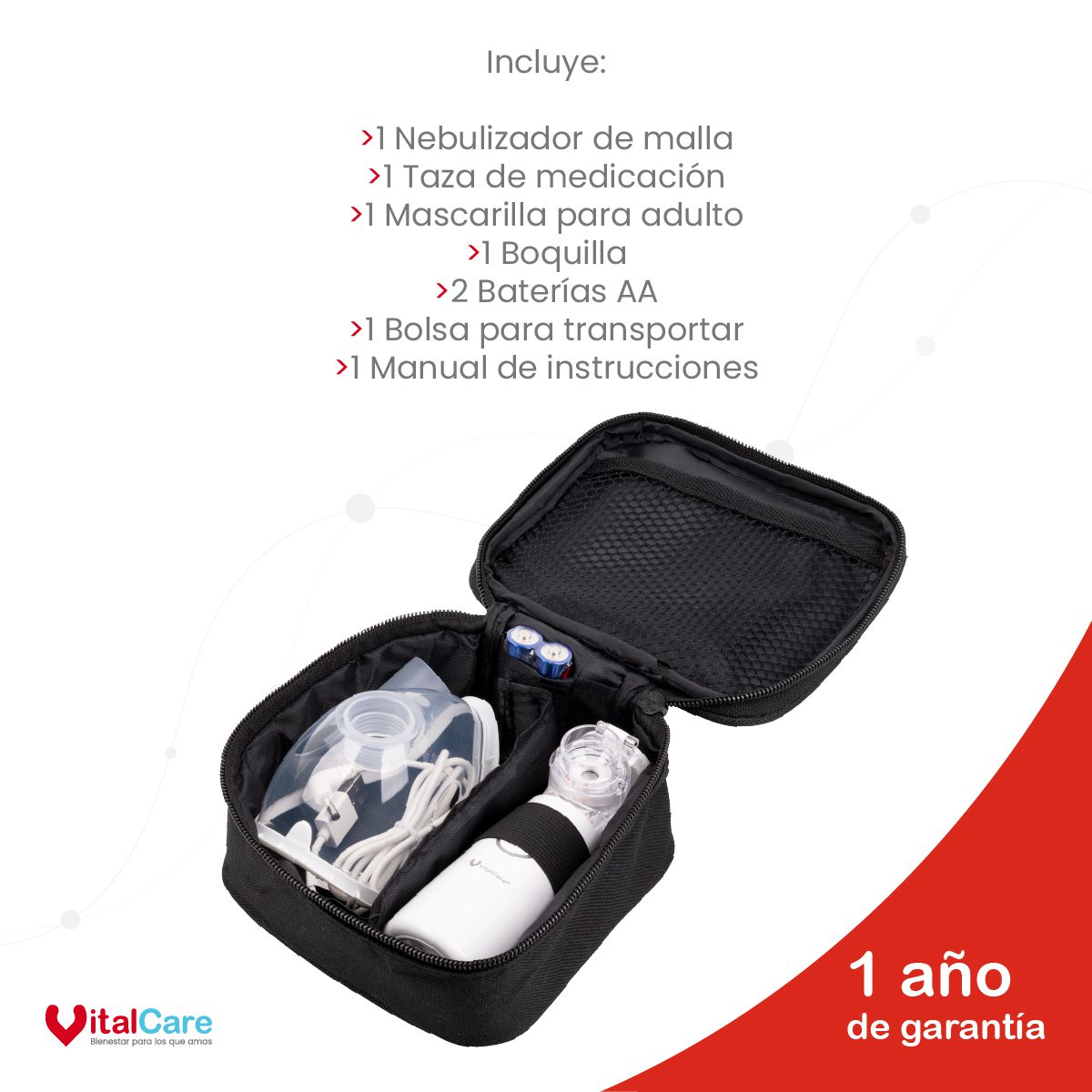 Nebulizador Portátil De Malla M102 - Imagen 9