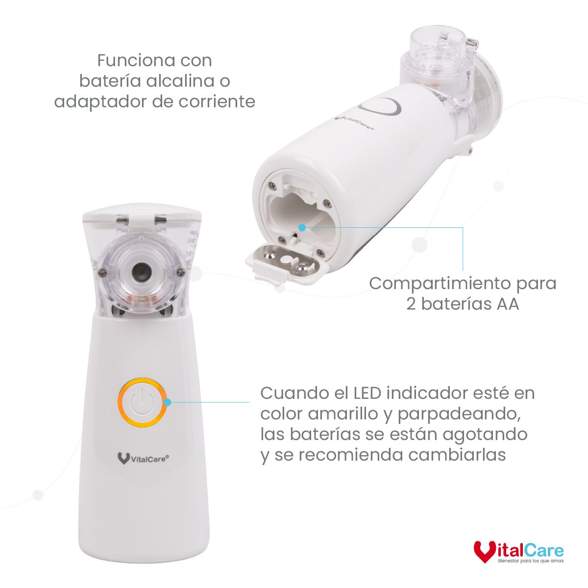 Nebulizador Portátil De Malla M102 - Imagen 4