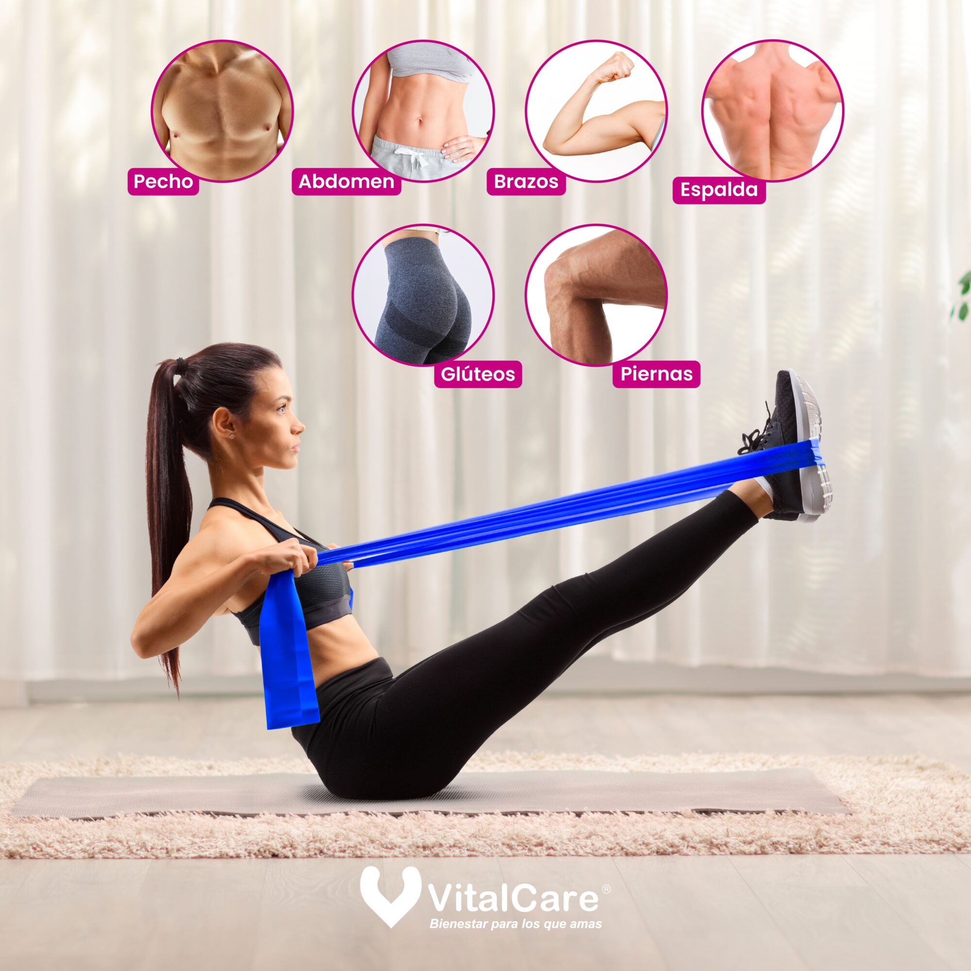Banda de Resistencia para Pilates y Entrenamiento 4.5 kg - Imagen 4