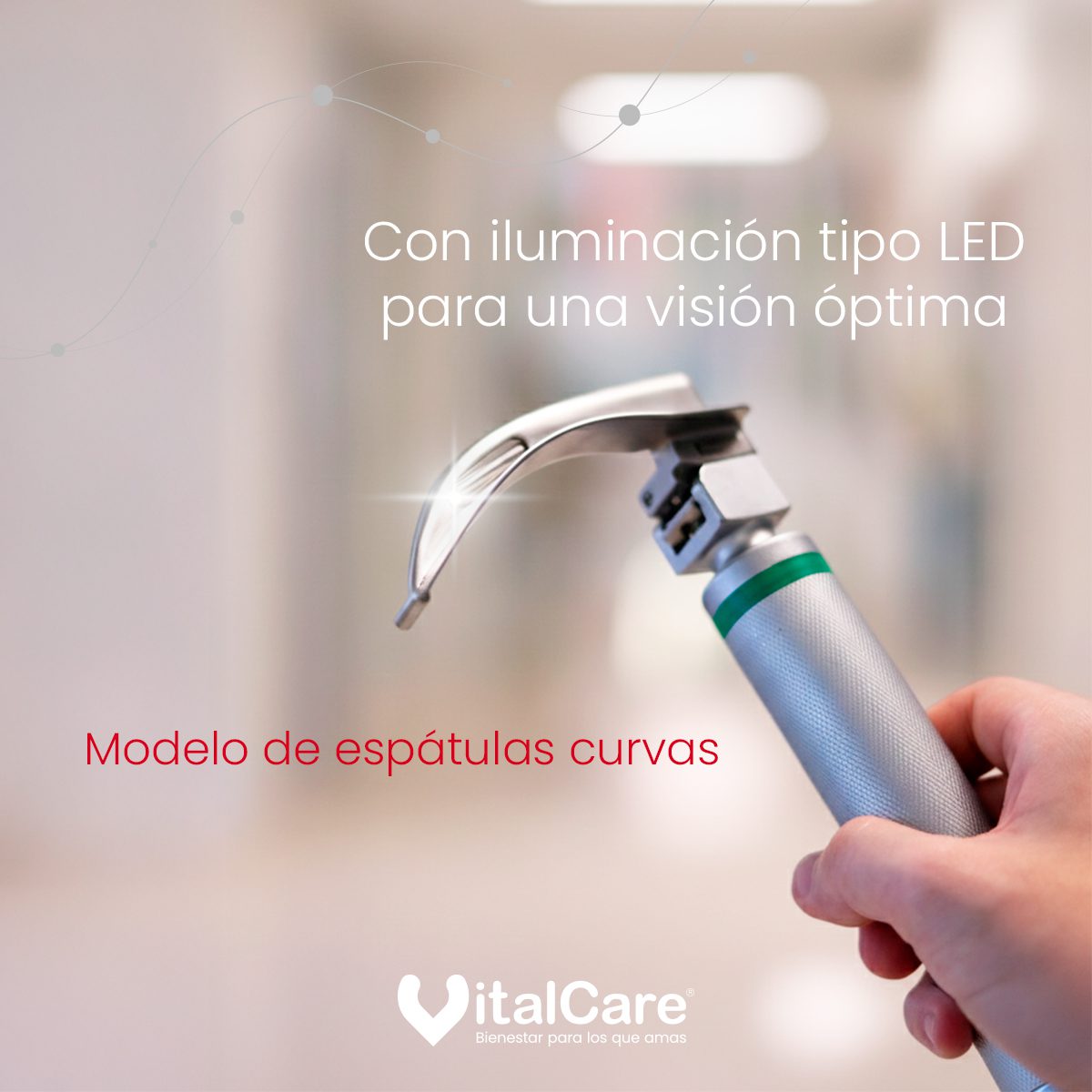 Estuche de Laringoscopio Curvo de Fibra Óptica - Imagen 3