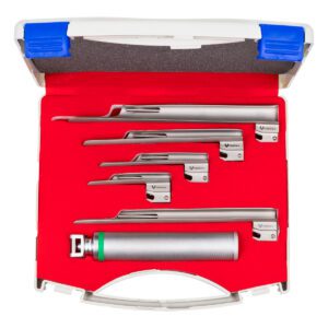 Estuche de Laringoscopio Recto de Fibra Óptica