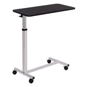 Mesa Fija Premium para Cama de Hospital con Altura Ajustable (Cromada)