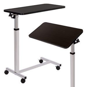Mesa Premium para Cama de Hospital con Inclinación y Altura Ajustable (Cromada)