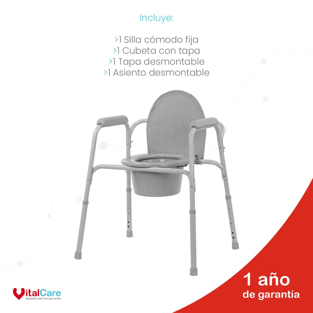 Silla Cómodo Fija Ajustable para Baño y Ducha - Imagen 7