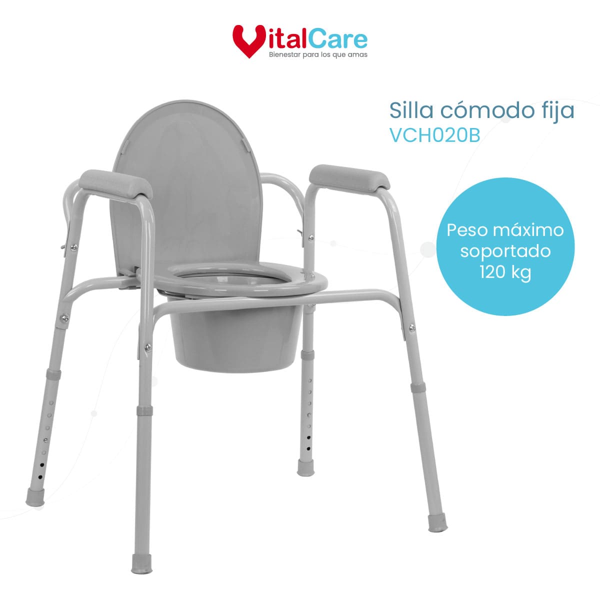 Silla Cómodo Fija Ajustable para Baño y Ducha - Imagen 2