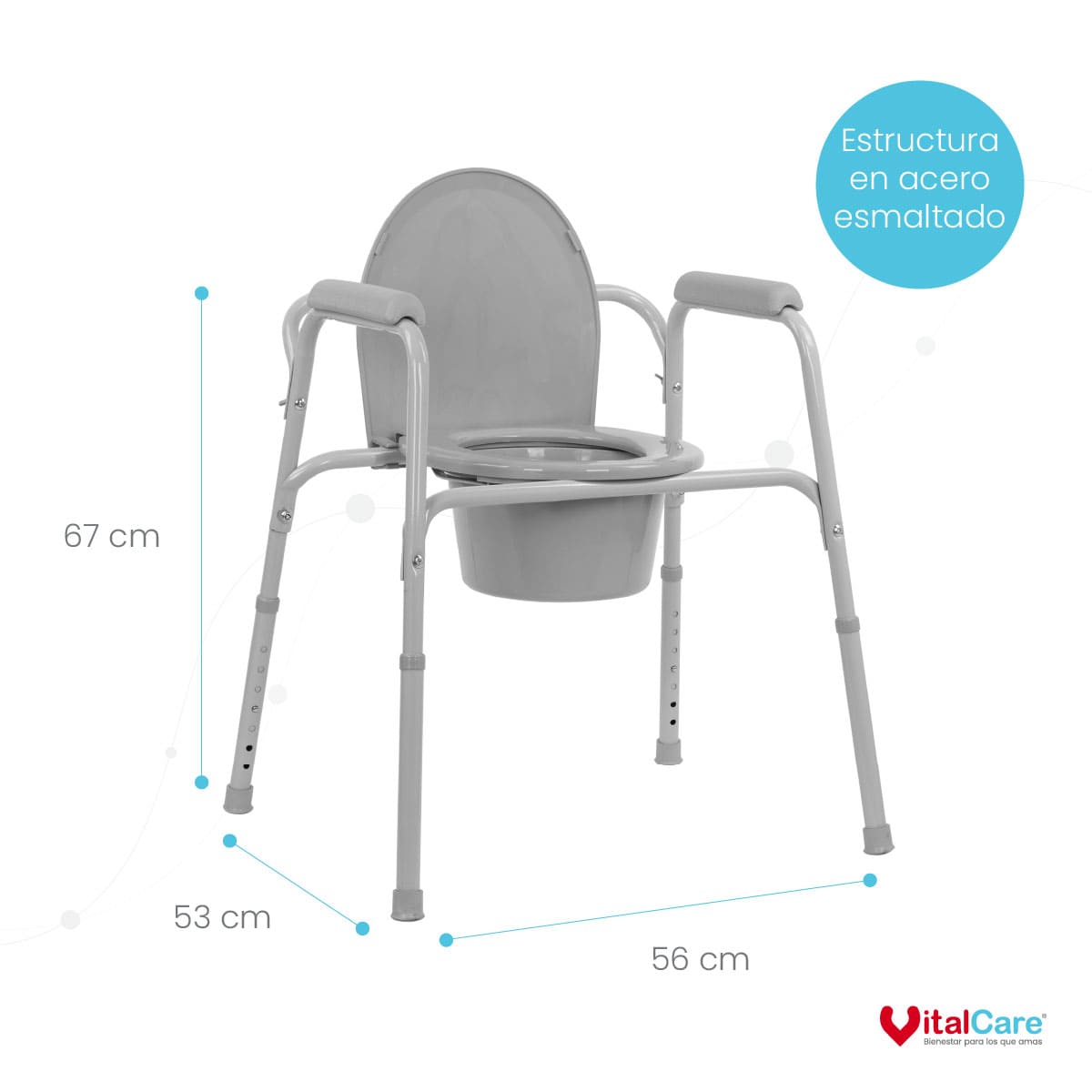 Silla Cómodo Fija Ajustable para Baño y Ducha - Imagen 4