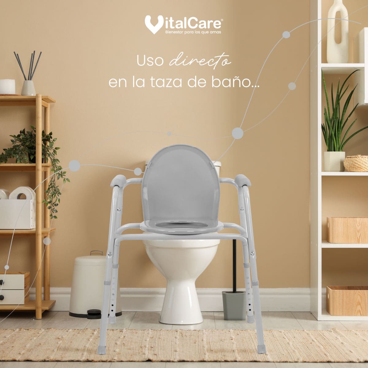 Silla Cómodo Fija Ajustable para Baño y Ducha - Imagen 5